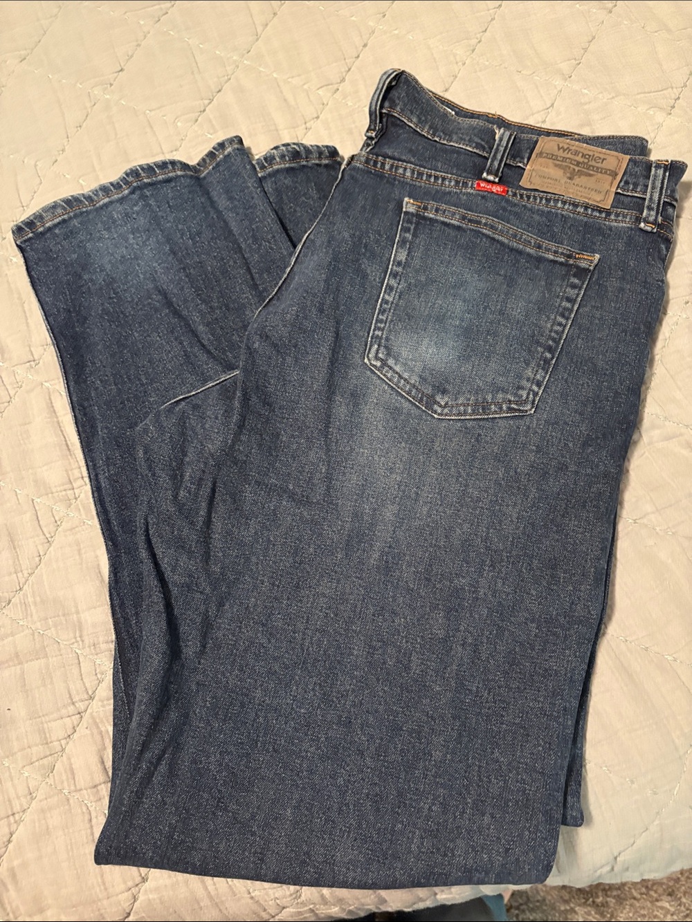 Wrangler Men’s Bootcut Jeans - Faded Blue Denim